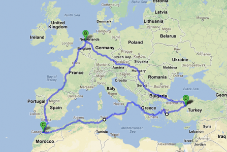 10.000 km met de auto van Amsterdam naar Rabat naar Ankara