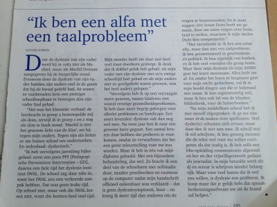 onze taal dyslectische vader misspelt naam