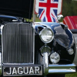 Engelse vlag bij Jaguar