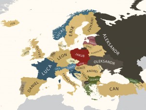 jongensnamen europa