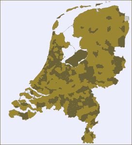 Verspreiding jongensnamen Tim, Tom en Thomas over Nederland